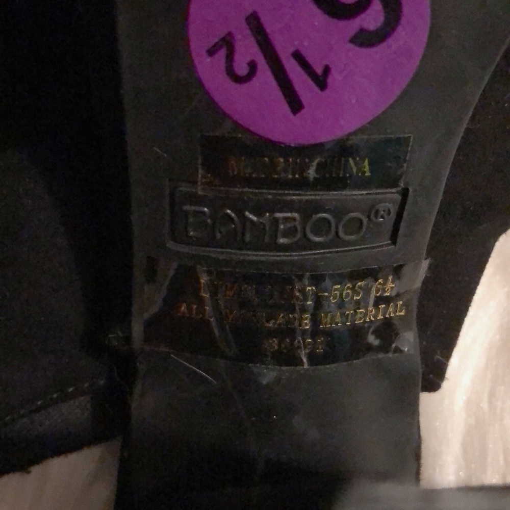 Bamboo Over The Knee Boot Open Toe Boot Size 6.5 - image 7